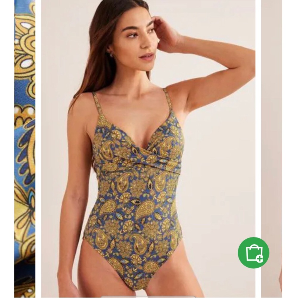 Boden Capri Cup-size Swimsuit In Harvest Gold NWT Size 34A & 32B available